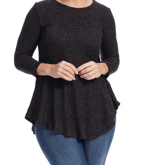 Bobeau grey knit top size XS soft cozy - Picture 1 of 4